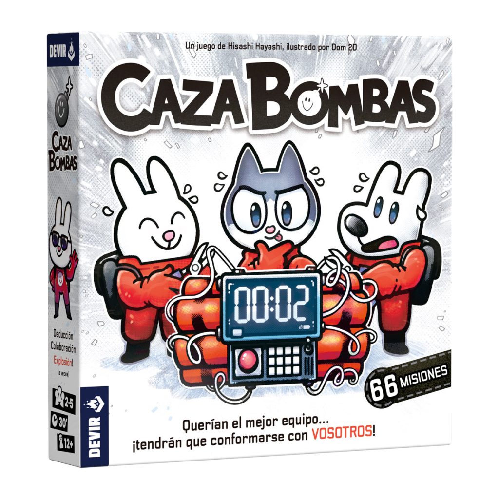 CAZA BOMBAS (Español) - caja del juego de mesa