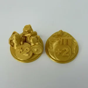 Catan – Tokens 3D “Mayor Ruta Comercial” + “Mayor Ejército” (Combo) - caja del juego
