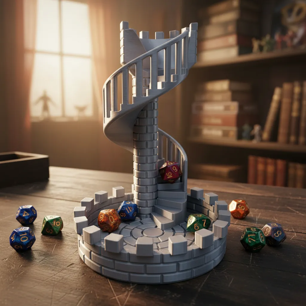 Torre de Dados Escalera Plateada - Imagen 2