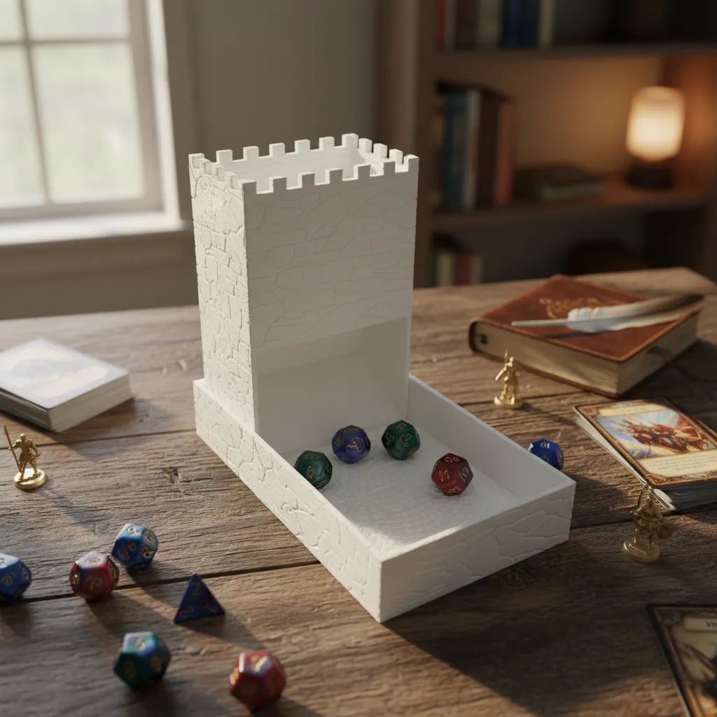 Torre de Dados Plegable Blanca - Imagen 3