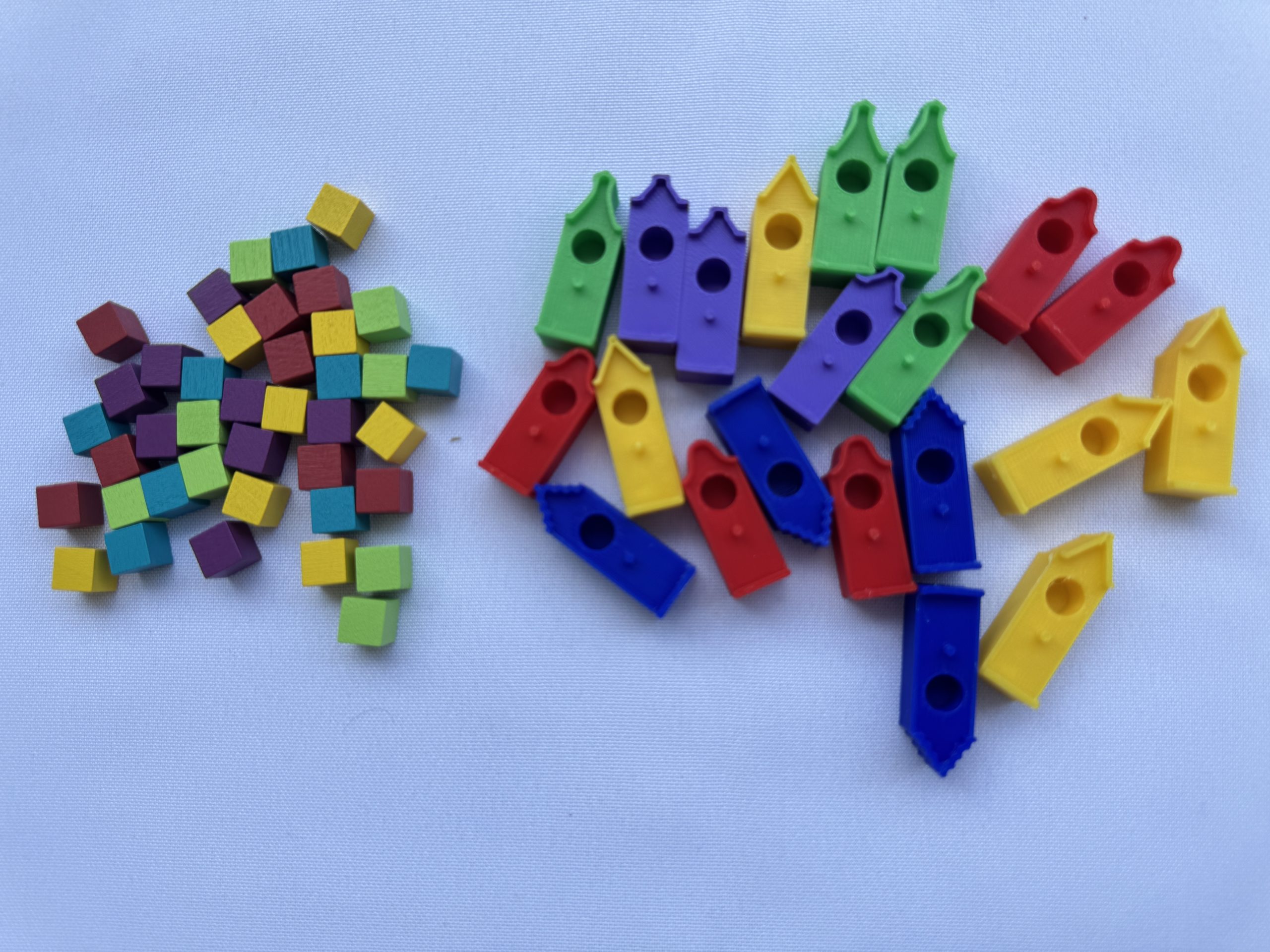 Set de Casitas 3D para Wingspan (Pack x40) - componentes del juego de mesa