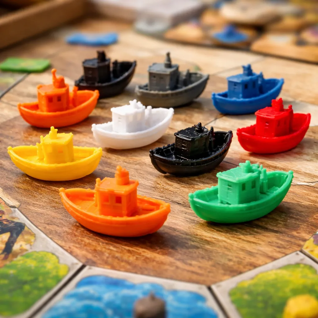 Barcos 3D Multicolor (Pack x10) - caja del juego