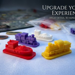 Set de Trenes y Barcos 3D para Brass (Pack x120) - caja del juego