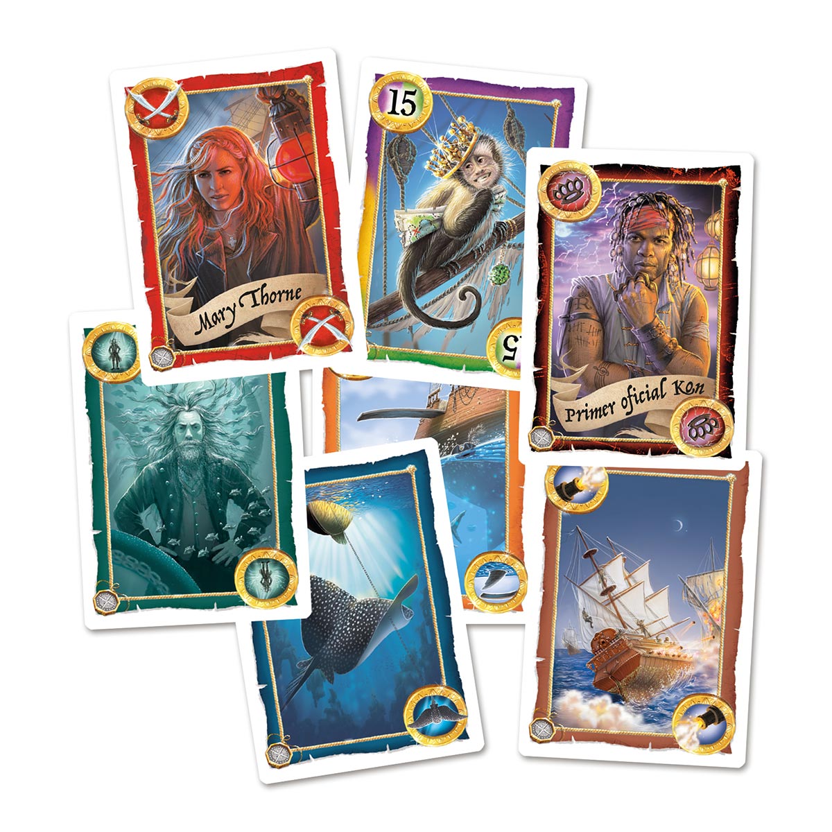 Skull King Pack Expansion (Español) - componentes del juego de mesa