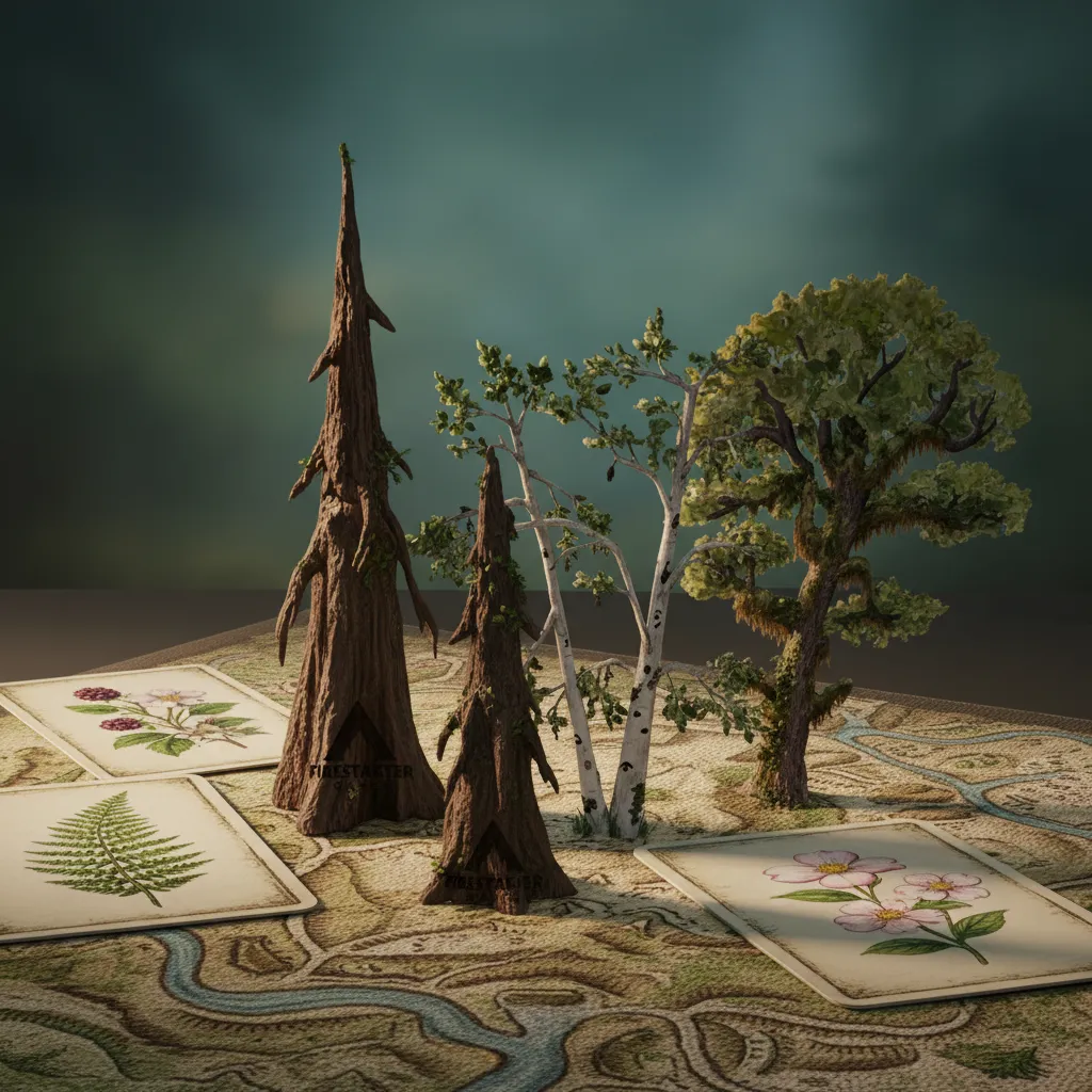 REFOREST (Español) - componentes del juego de mesa