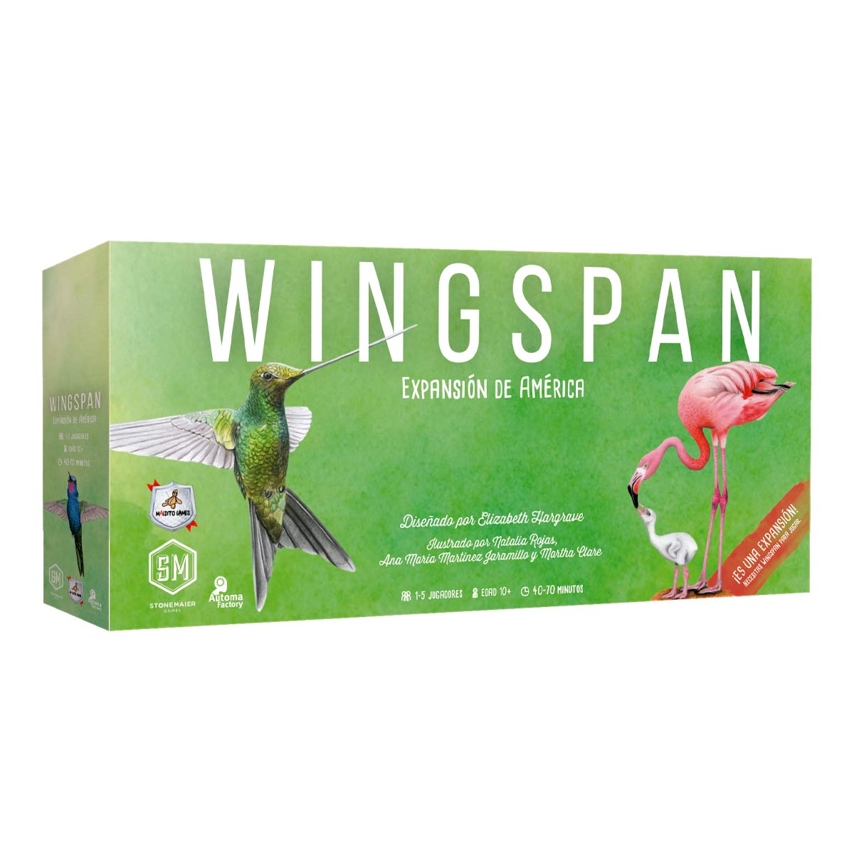 Wingspan Expansión de América (Español) - caja del juego