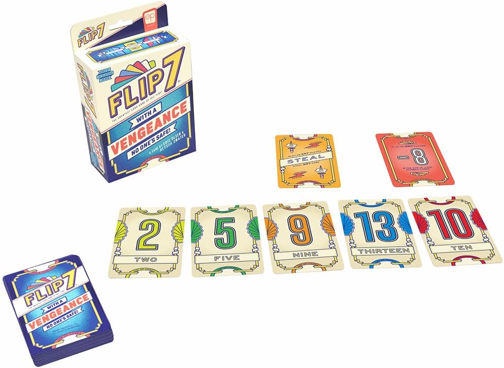 Flip 7 With A Vengeance (Ingles) - cartas del juego de mesa