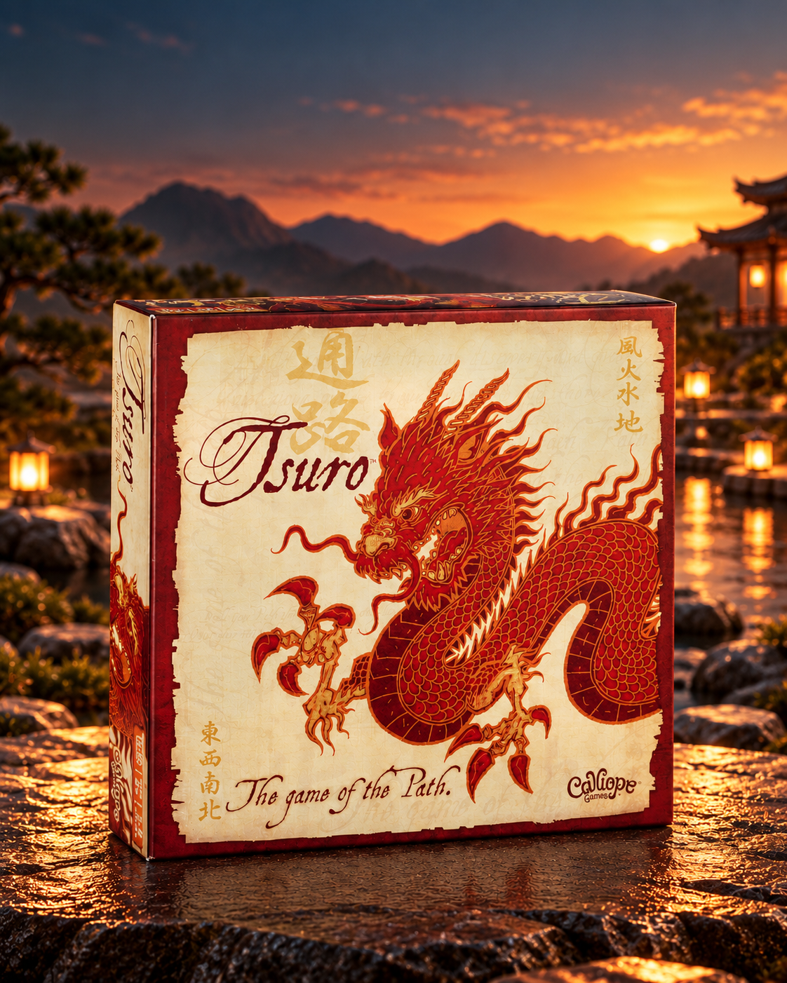 Tsuro (Español) - componentes del juego de mesa